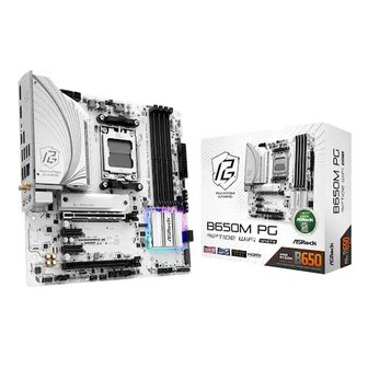 애즈락 B650M PG Riptide WiFi White 대원씨티에스