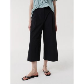 WIDE CROPPED PANTS (BLACK)