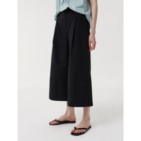 WIDE CROPPED PANTS (BLACK)