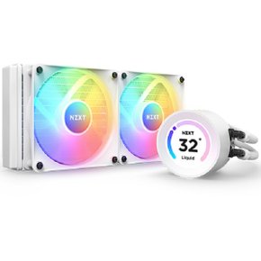 크라켄 KRAKEN ELITE 240 RGB 화이트 CPU 수냉쿨러