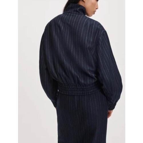 랙앤본 봄버 자켓 RAX226F0MTANVYMT BLUE