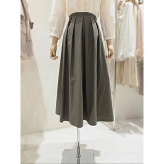 온앤온 [부산점] 허리밴딩 핀턱 플레어 스커트 (NJW5MS433)