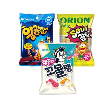  오리온 왕꿈틀이 80g 10입+사우어 왕꿈틀이 80g 10입+왕꿈틀이꼬물탱 62g 10입