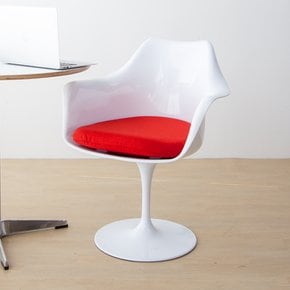 안나 튤립 카페의자 암체어 회전 패브릭 디자인 의자