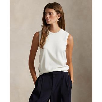 폴로 랄프 로렌 여성 슬리브리스 크루넥 스웨터(WMPOSWENC021266100)