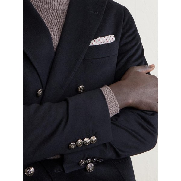 브루넬로쿠치넬리 프린트 실크 포켓 스퀘어 46376663162997970