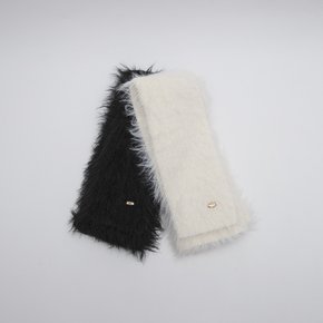 (MU-0022)HAIRY KNIT TIE MUFFLER