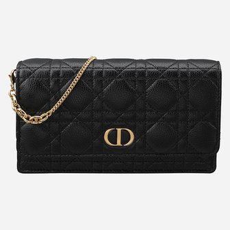 DIOR [시흥점] [디올]6S S5134UWHC 900 카로 체인 파우치 크로스백 블랙