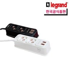 USB 고속충전 소화패치 화재예방 가능 안전형 고용량 멀티탭 2구 5M(16A,3200W)