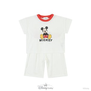 디즈니베이비 [디즈니베이비 여름]미키플리츠반소상하(IVORY)_79R353004