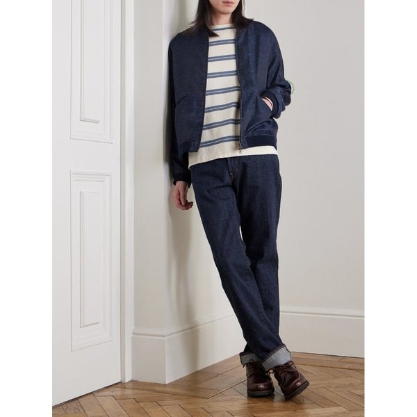 블루블루재팬 새틴 자카드 봄버 재킷 46376663162963376