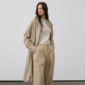 캐주얼 사파리 롱 나일론 후드 코트 (Safari Coat)