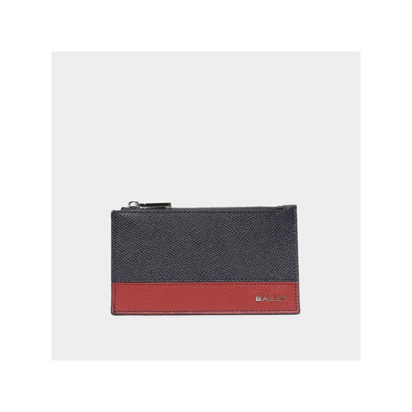 26SS 로고 에센셜 레더 지퍼 남성 카드지갑 MLB04D VT985 I5U5P