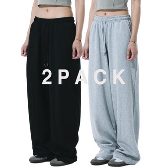 에스이에스티 [1+1] [기모원단] 와이드핏 트레이닝 스웨트 팬츠 - 6Color