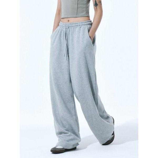 [1+1] [기모원단] 와이드핏 트레이닝 스웨트 팬츠 - 6Color