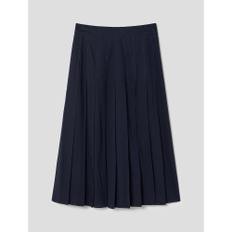 [정상가139,000원] Cotton Blend Pleats Skirt  Navy (WE3527T14R)