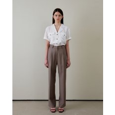 STRAIGHT FIT SLACKS COCOA 스트레이트 핏 슬랙스 코코아
