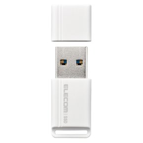 엘레콤 SSD 외장 1테라바이트 USB3.2 (Gen1) 미니 USB 메모리 유형: 백색 ESD-EXS1000GWH