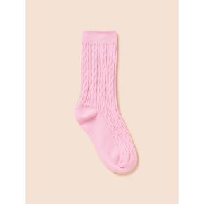 클래식 케이블 양말  라이트 핑크 BI68KTU06Y