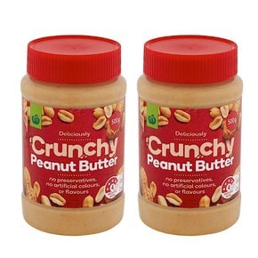 울월스 크런치 피넛 버터 땅콩잼 Woolworths Crunchy Peanut Butter 500g 2개