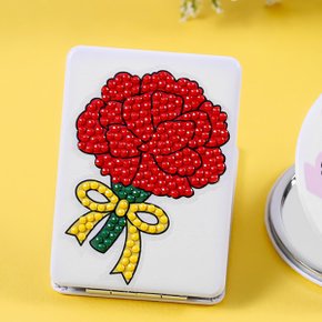 카네이션 보석십자수 손거울 만들기 (2종) 어버이날 스승의날 행사 선물 초등학교 활동
