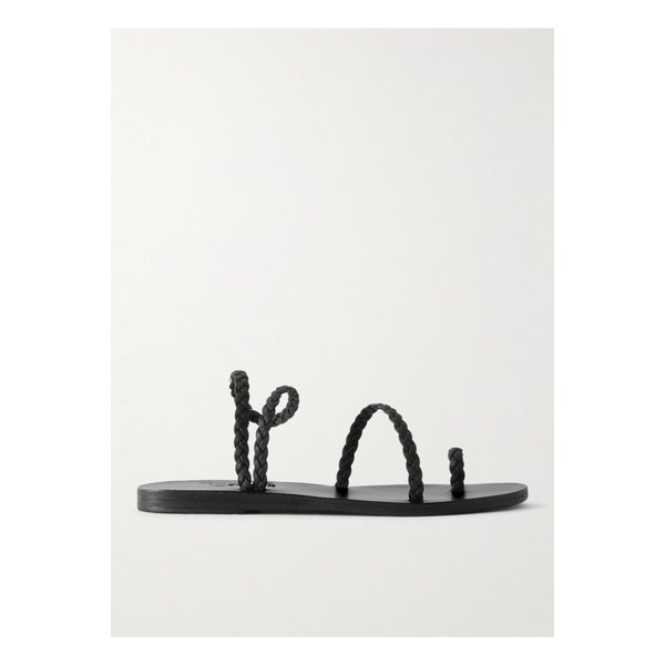 엘레프테리아 우븐 가죽 샌들 블랙 46376663162863519