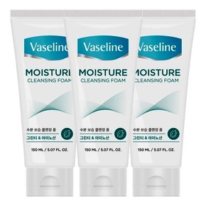 바세린 모이스춰 클렌징 폼 150ml X 3개
