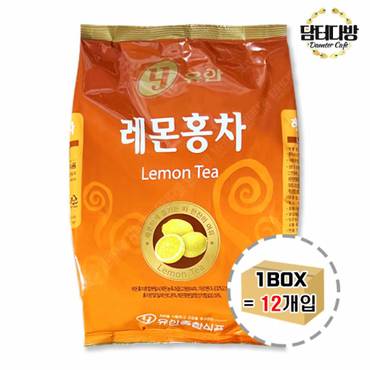 제이큐 탕비실 유안 자판기용 레몬홍차 900g 1BOX 손님대접 (12개입)