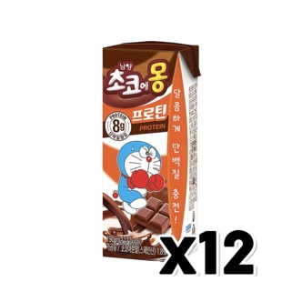  남양 초코에몽 프로틴 단백질팩우유 190ml x 12개