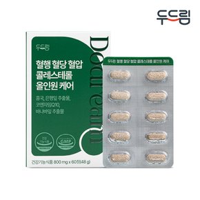 혈행 혈당 혈압 콜레스테롤 올인원케어 60정 X 1박스 (1개월분)