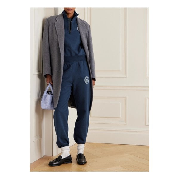 방돔 리조트 프린트 코튼 저지 테이퍼드 트랙 팬츠 1647597343786609