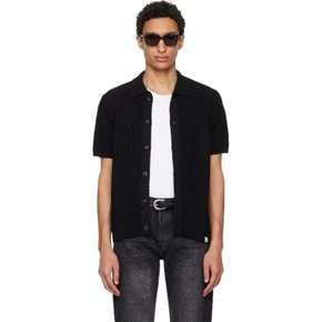 메르츠 비 슈바넨 블랙 1961 골지 코튼 니트 셔츠 KNITSHIRT03 Deep Black.99
