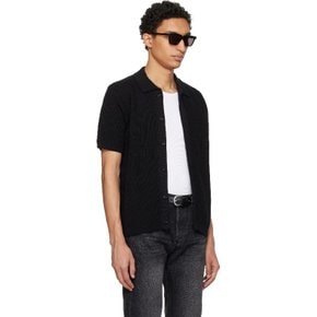메르츠 비 슈바넨 블랙 1961 골지 코튼 니트 셔츠 KNITSHIRT03 Deep Black.99