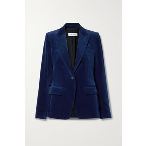 Edie Cotton-blend Velvet Blazer 네이비 1647597286042510