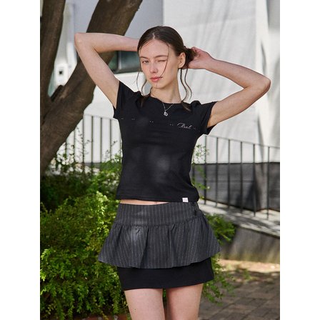 벨리아르 TWINKLE HALF TEE-BLACK