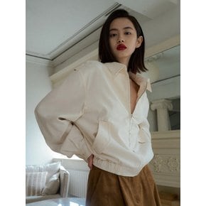 SOFT COTTON BLOUSON_ECRU