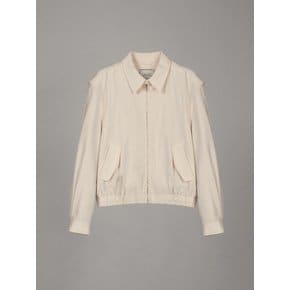 SOFT COTTON BLOUSON_ECRU