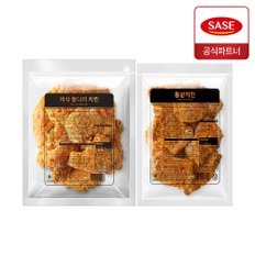  사세 바삭 통다리 치킨 1.3kg + 통살 치킨 950g