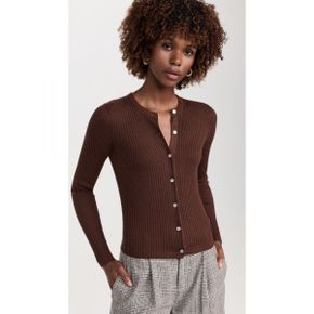 5097958 Vince Ribbed Snap Front Cardigan