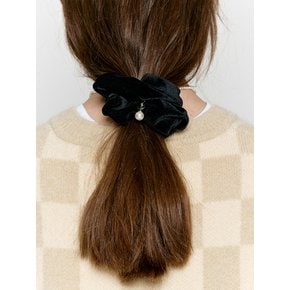 Velvet pearl scrunchie - 3colors