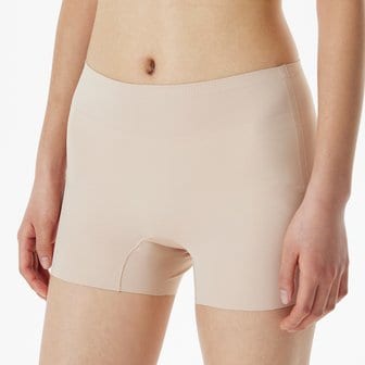 JAJU 여 720도 스트레치_노라인 2부 보이쇼츠 팬티(BEIGE)