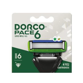 페이스6 시스템 면도날 4입 6중날