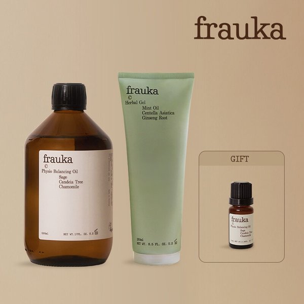 프라우카 앰플 오일 500ml +허벌겔 1개 + 오일 10ml