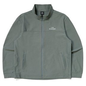 바람막이 JQS DMU24184JQ POP 남성 트리코트 트레이닝 자켓 (GREEN GREY)