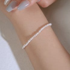 14k 다이애나 천연 담수진주 팔찌 W