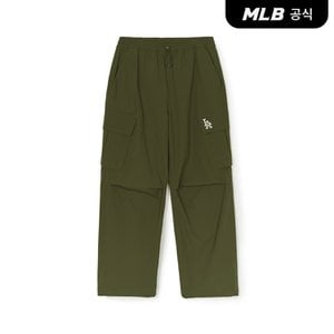 MLB [코리아공식] 남성 베이직 쿠퍼스 카고 와이드 팬츠 LAA (Khaki)