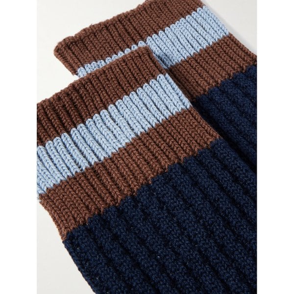 미스터 피 스트라이프 리브 코튼 블렌드 양말 46376663162924197