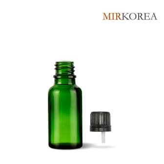 M-Glass 녹색병(20ml) ES20G 드로퍼캡