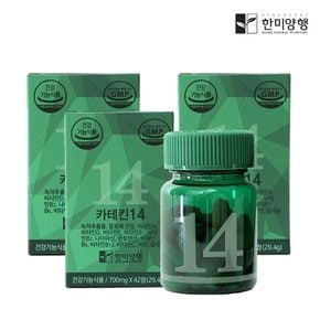 카테킨14 녹차추출물 다이어트 보조제 700mg 3박스