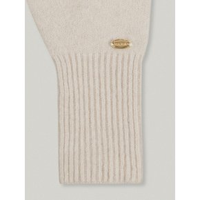 ROUND LOGO GLOVES (IVORY)